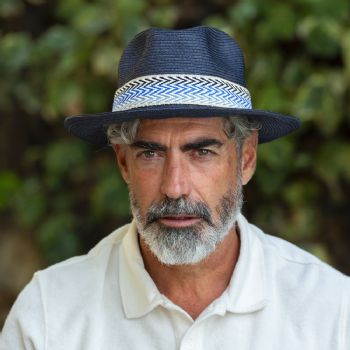 Chapeau papier ruban large