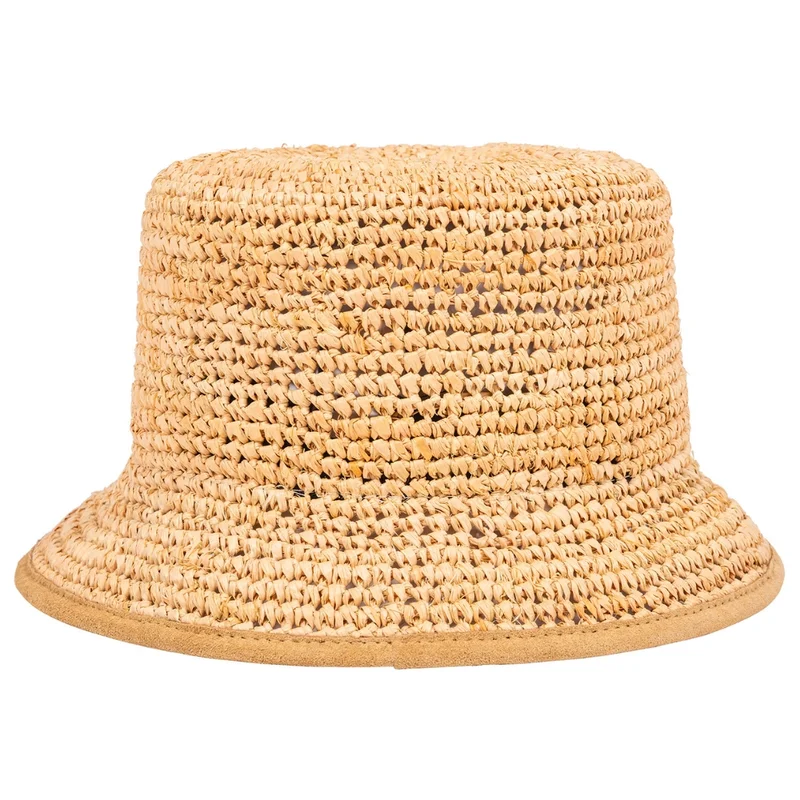 Raffia bucket hat natural
