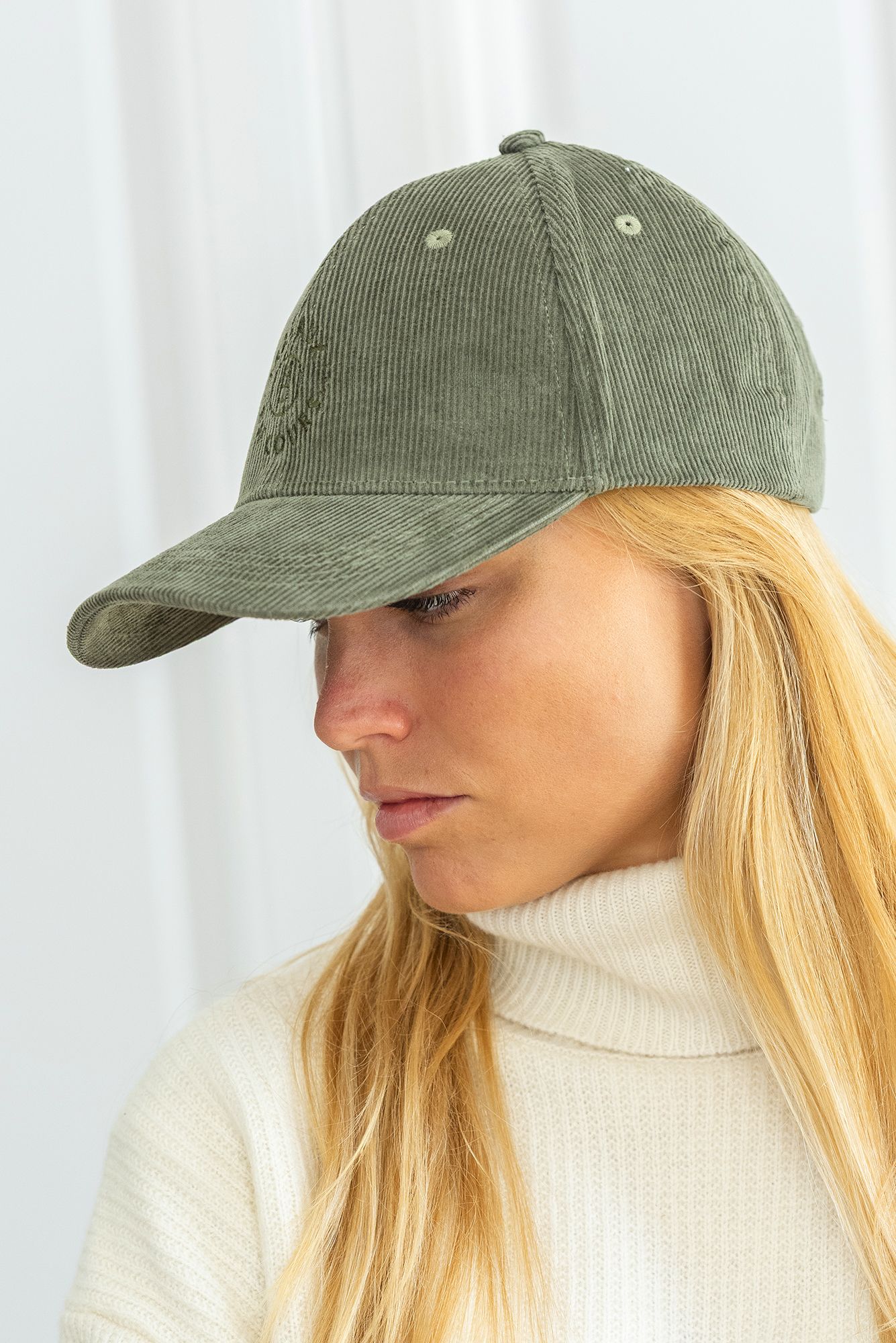 Casquette velours écoresponsable