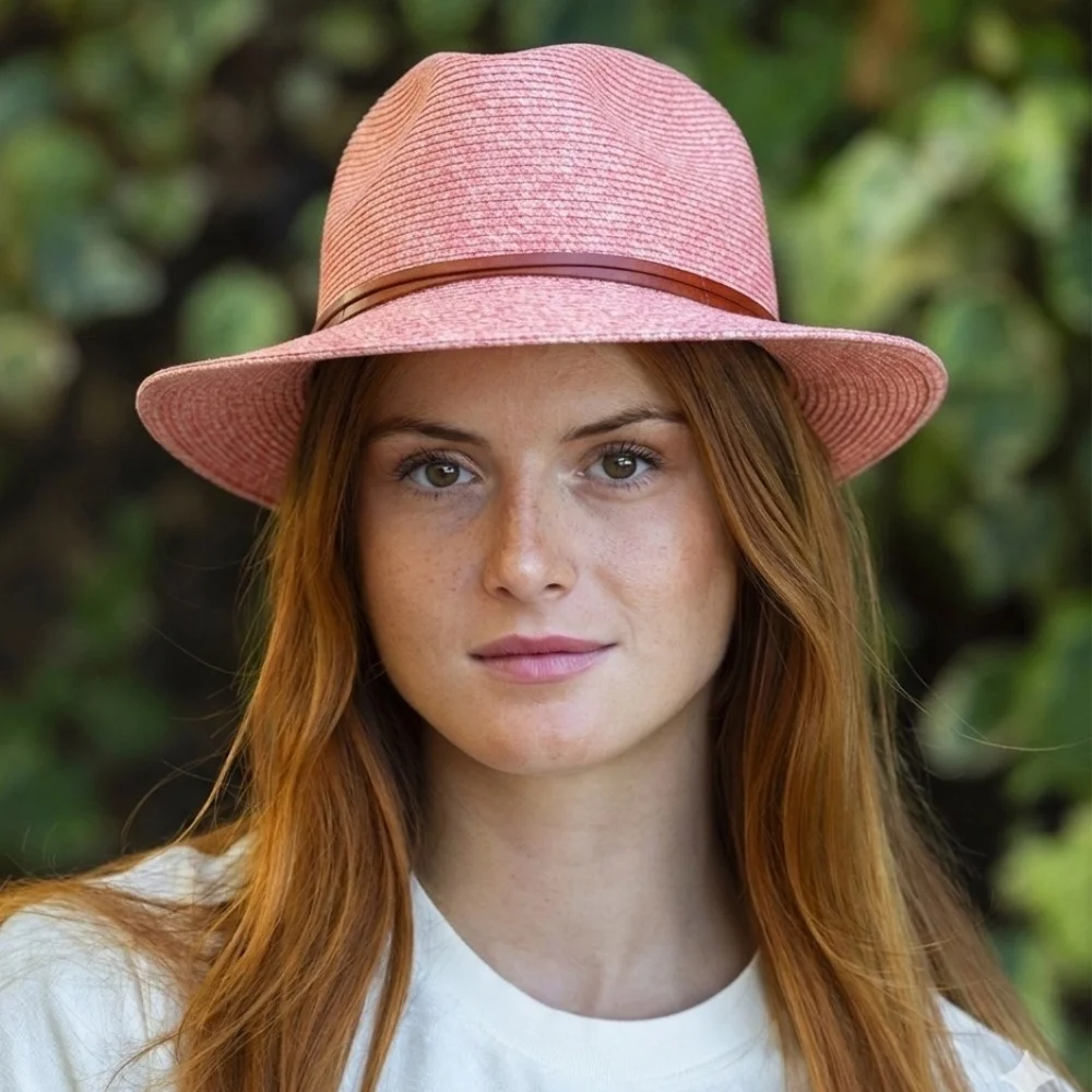 CHAPEAU PAPIER LIEN CUIR