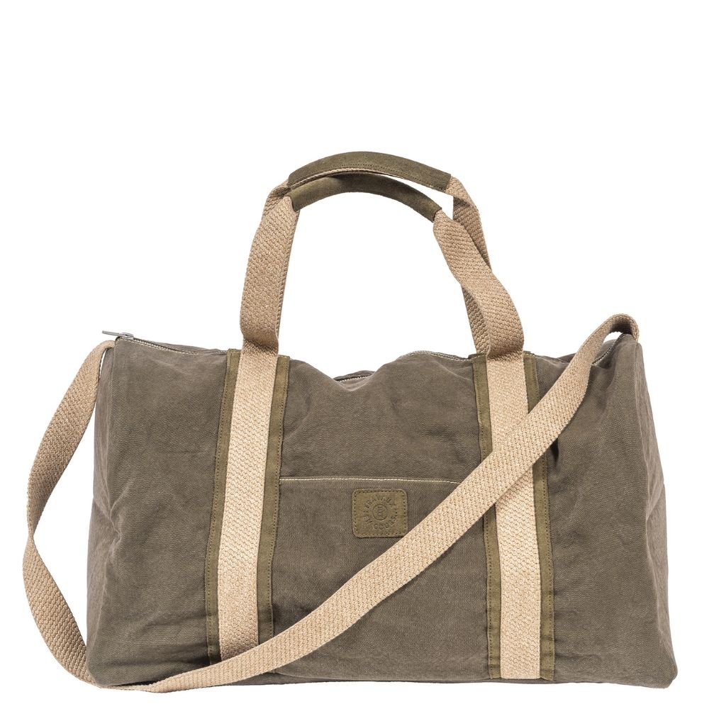 Duffle bag with zipper