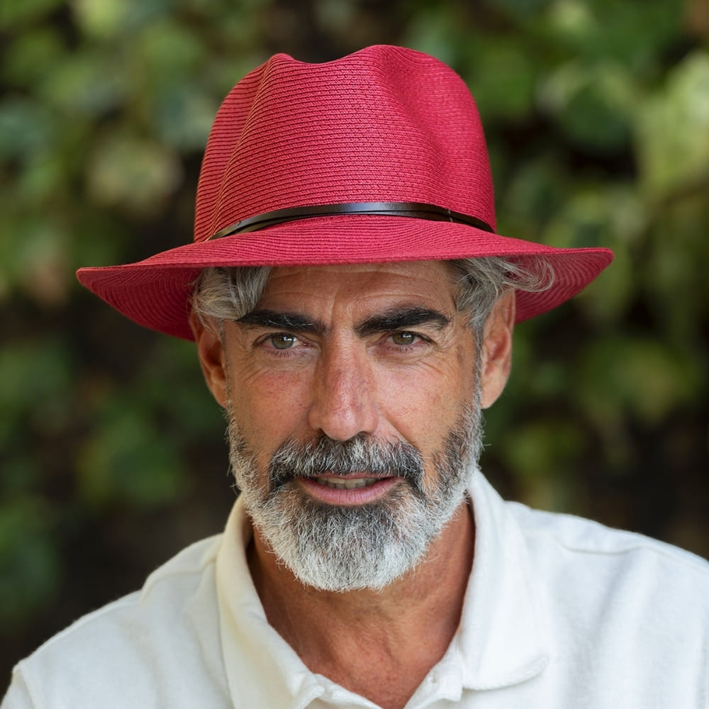 CHAPEAU PAPIER LIEN CUIR