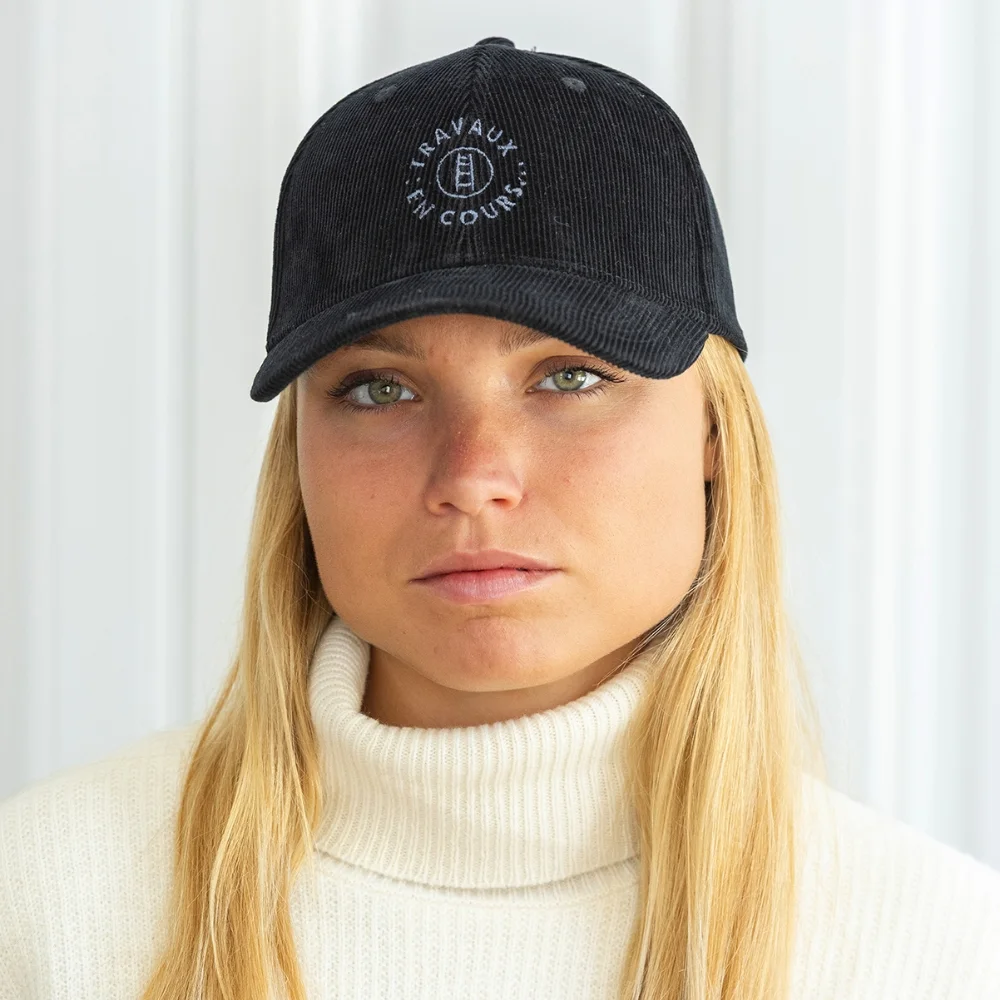 Casquette velours écoresponsable
