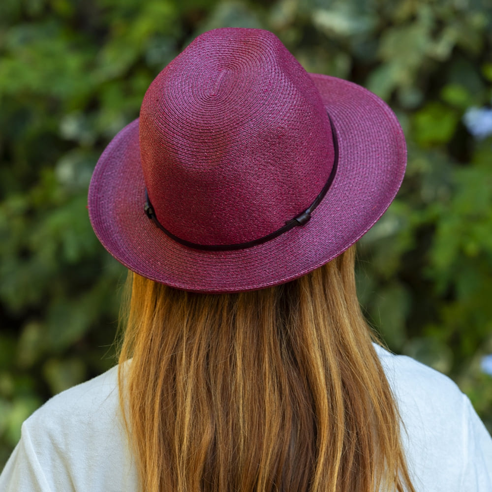 CHAPEAU PAPIER LIEN CUIR
