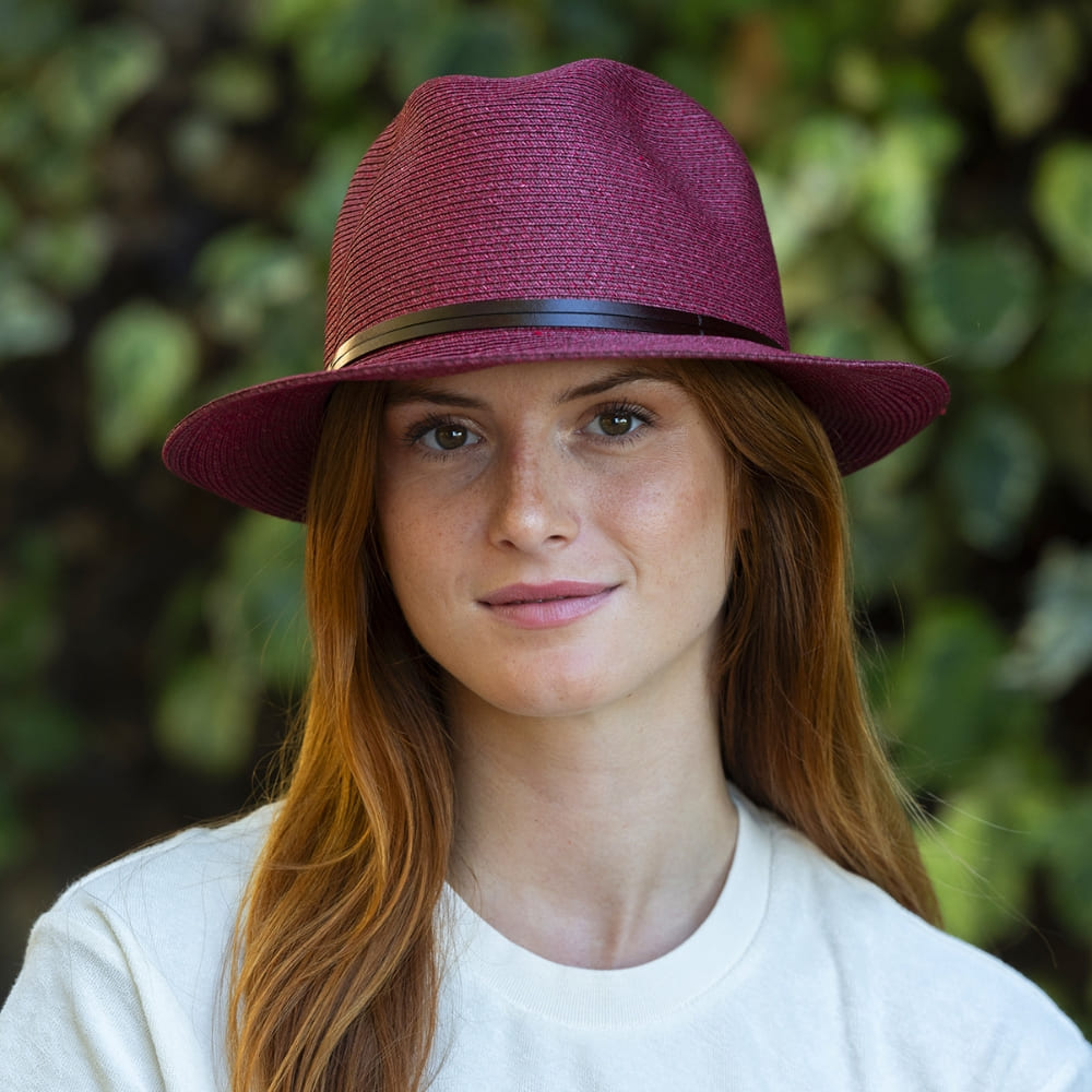 CHAPEAU PAPIER LIEN CUIR