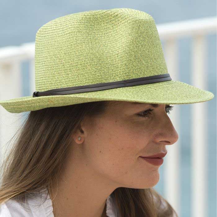 CHAPEAU PAPIER LIEN CUIR