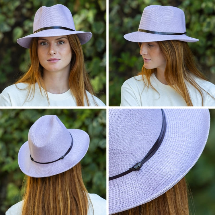 CHAPEAU PAPIER LIEN CUIR