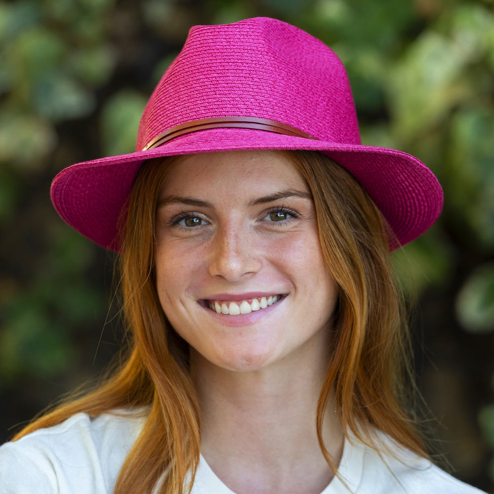 CHAPEAU PAPIER LIEN CUIR