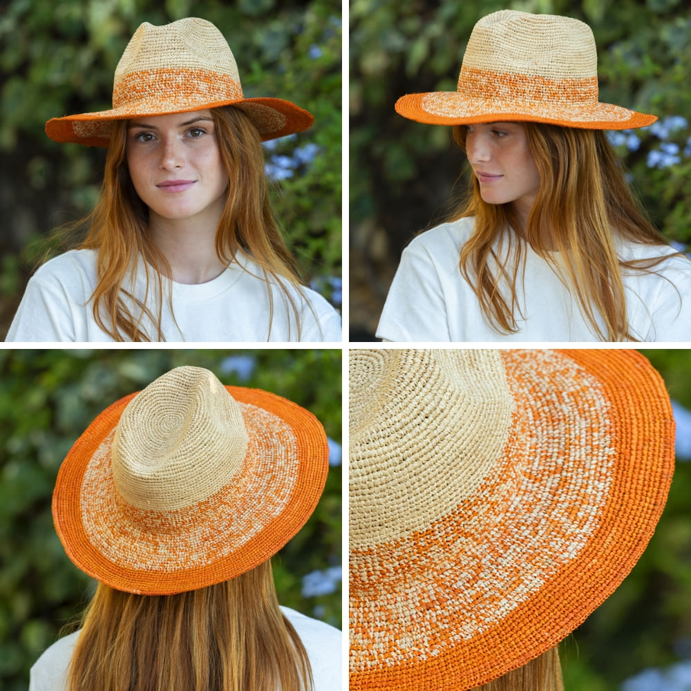 Floppy hat raffia