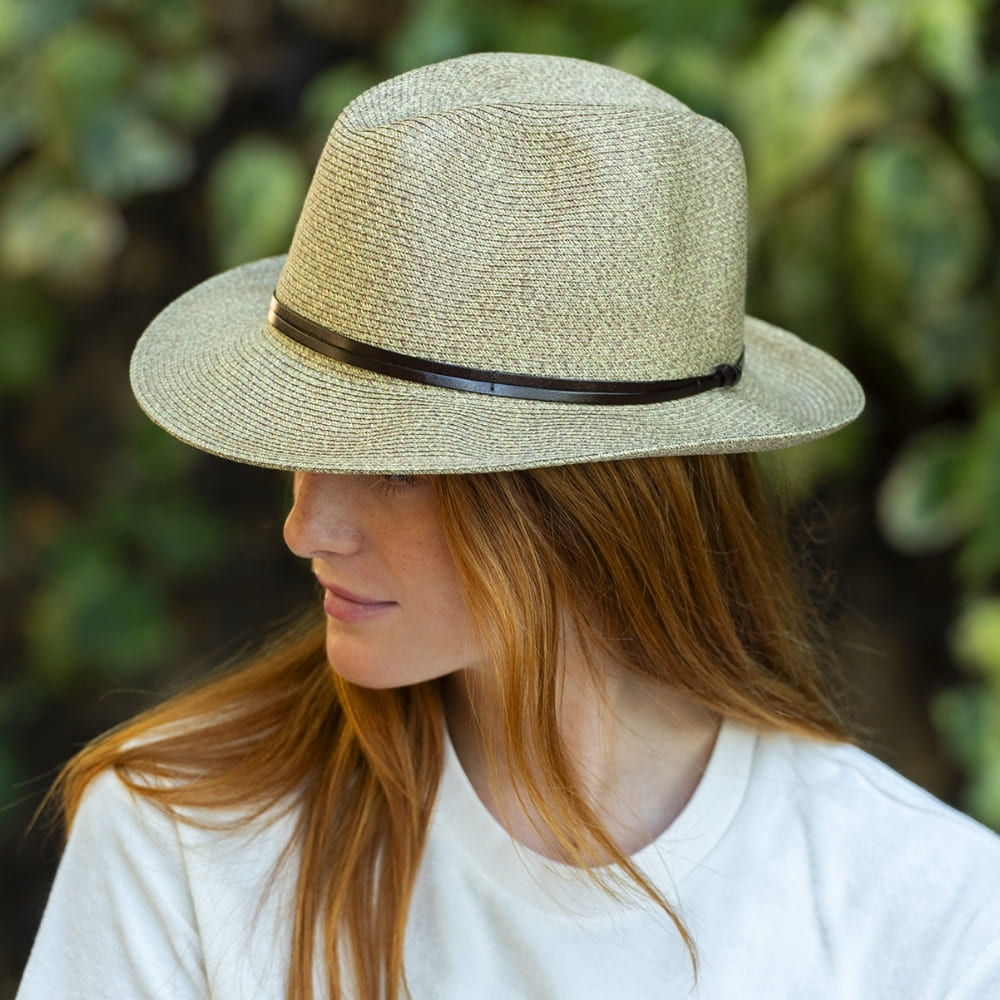CHAPEAU PAPIER LIEN CUIR