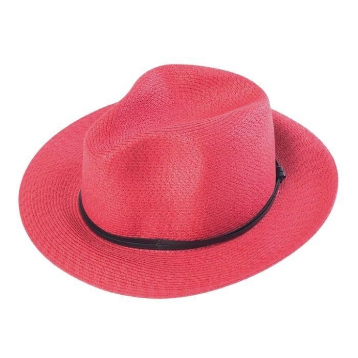 CHAPEAU PAPIER LIEN CUIR