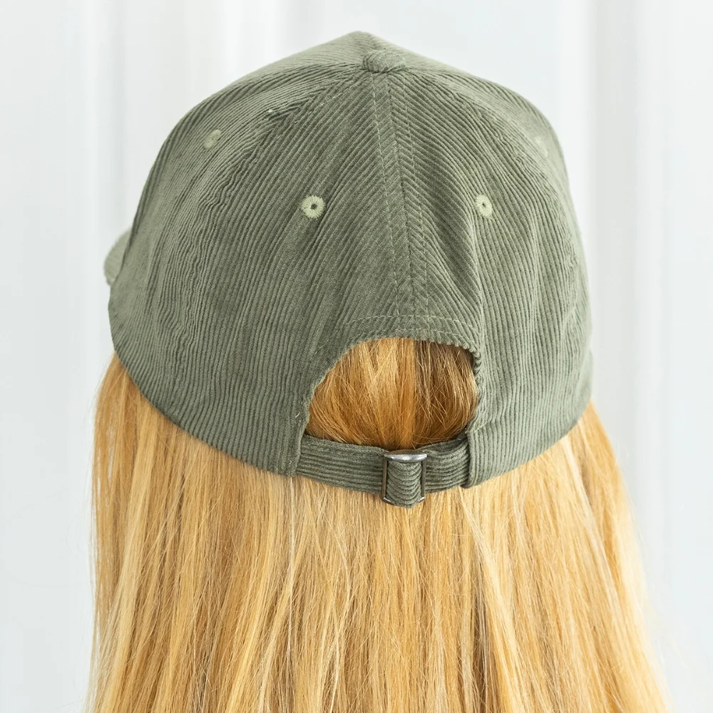 Casquette velours écoresponsable