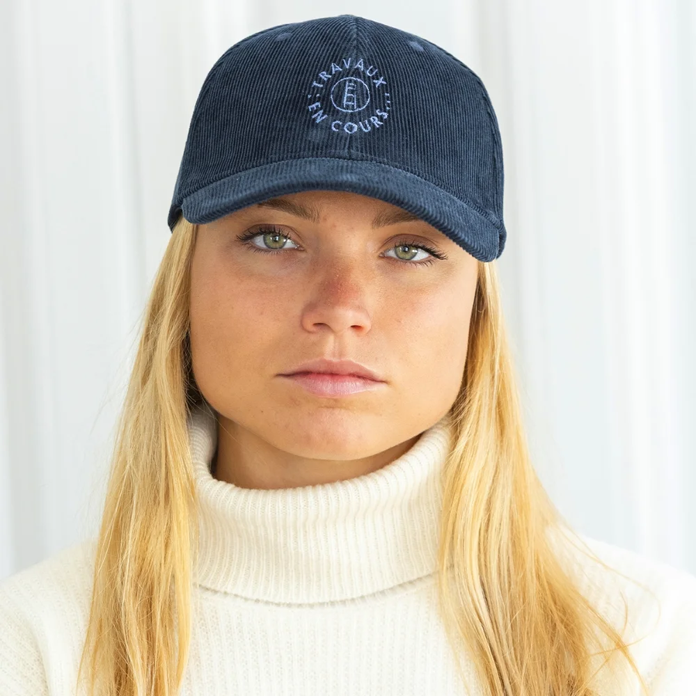 Casquette velours écoresponsable