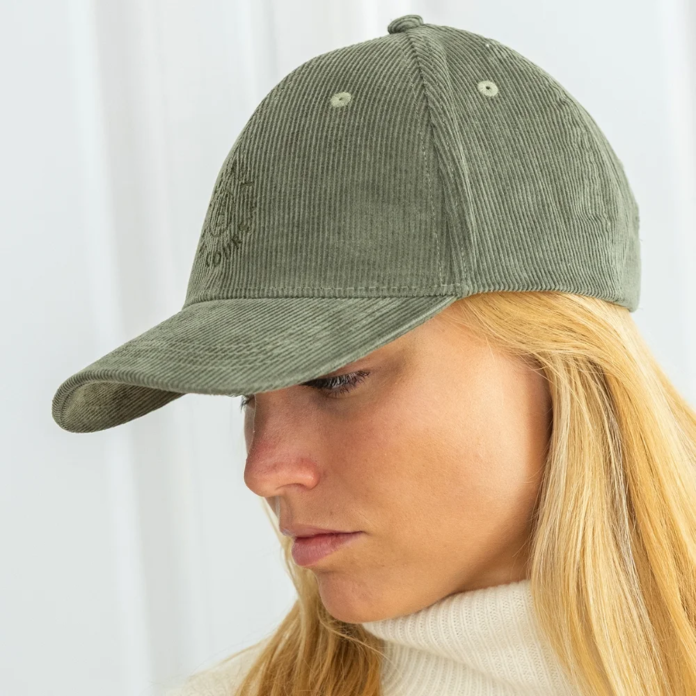 Casquette velours écoresponsable