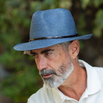 CHAPEAU PAPIER LIEN CUIR
