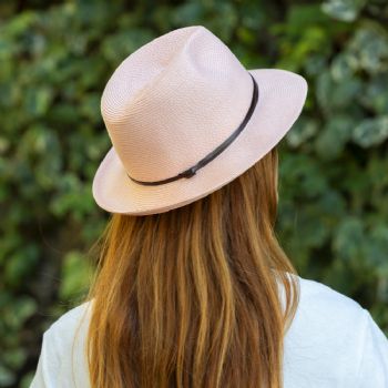 CHAPEAU PAPIER LIEN CUIR