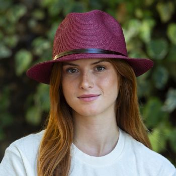 CHAPEAU PAPIER LIEN CUIR