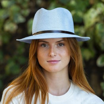 CHAPEAU PAPIER LIEN CUIR