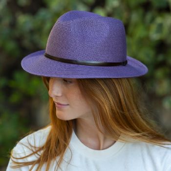 CHAPEAU PAPIER LIEN CUIR