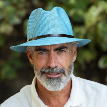 CHAPEAU PAPIER LIEN CUIR